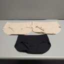 INNERSY Women's Seamless No Show Hipster Panties Invisible Light Underwear 3-Pack (Large, Black/Nude)
