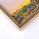 upsimples 5x7 Picture Frame Set of 3, Made of High Definition Glass for 5 x 7 Gold Frames, Wall and Tabletop Display Thin Border Photo Frame for Home 
Décor