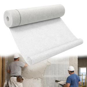 Fiberglass Mesh Roll for Stucco & Wall Repair –39 in, 21.5 Sq.Ft. Coverage,160g/㎡ Alkali Resistant Fibreglass Reinforcing Mesh, Non-Adhesive Fiber Patch for Plaster, Render, Tile,Gypsum Walls.