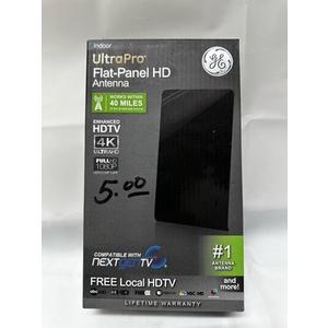 GE UltraPro Flat Panel HD Indoor Antenna Free Local HDTV 4K UltraHD Full 1080P H