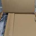 Overbed Bedside Desk Mobile Rolling Laptop Stand Tilting Overbed Table with Wheels Height Adjustable Tray Table for Laptop Bed Sofa Side Table (Rustic Brown)