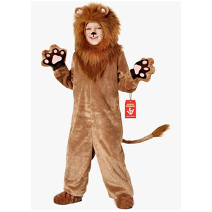 Morph Deluxe Lion Costume Kids, Lion Mane Costume Halloween Costumes For Boys, Girls and Toddlers, Kid Halloween Costumes, XL