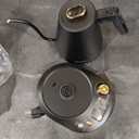 Elite Cuisine 1L Gooseneck Kettle - Black