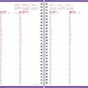 Brownline 2025 DuraFlex Weekly Planner, Appointment Book, 12 Months, January to December, Twin-Wire Binding, 11" x 8.5", Purple (CB950V.PUR-25)