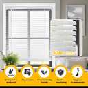 LazBlinds Cordless 1" Vinyl Mini Blinds for Indoor Windows - Light Filtering Horizontal Window Blinds & Shades, 22" W x 36" H, White