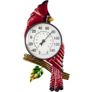 MUMTOP Outdoor Thermometer, Cardinal Large Number Wall Mounted Outside Thermometer for Patio, Yard, Garden