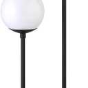 Henn&Hart 69" Modern 2-Light Floor Lamp, Black