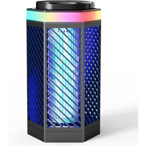 Bug Zapper, 2000V High Voltage & 8000mAh Rechargeable Battery, Mosquito Zapper with RGB Color Changing Light for Indoor Outdoor Use