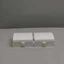Baby Safety Outlet Cover Box (2 Pack) Double Lock for Much Better Toddler Proofing, Easier Operation, Simple 3 Step Install with Included Screws. Provides Extra Space Inside for Plugs (2 Pack, White) (2 Count ( Pack of 1 ))