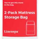 Linenspa Mattress Bag | 2 Pack Kings size / California King Mattress Bags for Moving, Storage & Disposal | Durable Plastic Cover for Moving