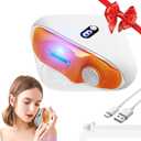 Electric Nail Clipper, 3 Speeds Electric Toenail Clipper, Automatic 2 in 1 Electric Nail Trimmer Grind Nail Care Tool with LED Light, Safe for Babies, Seniors and Adults (Dark Orange)