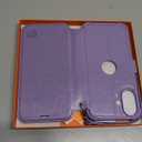 VANAVAGY Compatible for iPhone 16 Plus Wallet Case, PU Leather Flip Cover with Wrist Strap RFID Blocking Card Holder for Wireless Charging, [Screen Protector & Camera Cover], Clove Purple