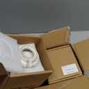 GDCZ 10 Oz Ceramic Salt and Pepper Bowls Set with Lid and Spoons, Seasoning Container, Dishwasher Safe, Set of 2 (White)