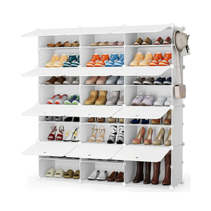 HOMIDEC Shoe Storage Cabinet, 48 Pairs Shoe Rack 3 by 8 Tier Space Saving Shoe Organizer for Closet Hallway Living Room Bedroom Garage