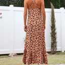 NOLLSOM Casual Women's Summer Dresses 2025 Sundress Sleeveless Floral Boho Long Dresses Beach Vacation Clothes (XL)