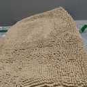 Arotive Bathroom Rugs 40x32, Extra Soft Absorbent Shaggy Chenille Bath Rugs, Machine Washable Rubber Backing Non-Slip Bath Mats for Bathroom Floor Tub and Shower, Home Decor Accessories, Beige