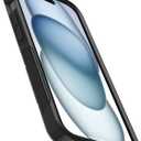 OtterBox iPhone 16e, 15, 14, & 13 Commuter Series Case - BLACK, slim & tough, pocket-friendly, with port protection (ships in polybag)