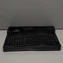 Wireless Keyboard and Mouse Combo,2.4G Full Size Wave Keys Ergonomic Keyboard with Wrist Rest for Natural Typing, 3 DPI Adjustable Ergonomic Silent Mouse for Computer/Laptop/Windows/Mac (Black)