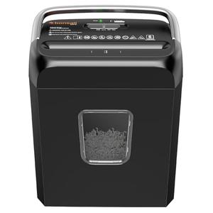 Bonsaii Paper Shredder, 3.4 Gals Wastebasket, 5-6 Sheet Crosscut Shredder for Home Use