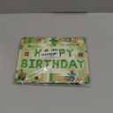 TNT Pixel Happy Birthday Banner Party Decorations Foil Balloons Letters Signs Blast Gaming Party Miner Supplies for Boy Girl