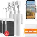 SwitchBot Smart Electric Motorized Blinds Kit with Hub Mini Matter-2.4G WiFi Remote Control, Solar Powered, Compatible with Alexa, Google Home and Siri, Light Sensing Control, Unlimited Group Control