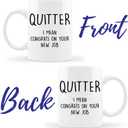 New Job Mug, Coworker Leaving Coffee Mug, Farewell Mug for Coworker, Goodbye Cup For Coworker (White Ceramic Mug, 11 oz)