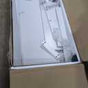 DWVO Makeup Vanity with Large Mirror and Lights, 46" Vanity Desk Dressing Table Set with 11 Drawers & Storage Stool, Dressing Table with Power Outlet and Magnifying Glass, Dressing Room, Black