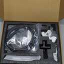 All Metal Shower Faucet Set, Dual Square Shower Head System with Handheld Wand, Diverter, Hose Complete Combo, Pressure Balance Rough-in Valve Included (Matte Black)