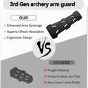 2 x 3rd Gen Archery Arm Guard, Adjustable Armguard with 3 Accessories, for Bow Hunting & Target Shooting, Unisex Arm Guards for Archery Targets, Backyard, Youth & Adults