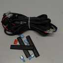 Wiring Harness 2 Lead, Fastchoy Auto 12v Nylon LED Light Bar Wiring Harness Kit for Fog Lights LED Pods Light Bars with 40A Relay Fuse Rocker Switch Automotive Wire Harness Kit for Truck UTV ATV