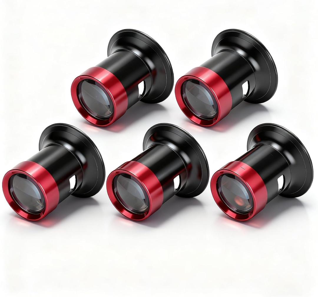 Watch Repair Loupe 5pcs Watchmaker Magnifying Glass Lens, Lightweight Solid Aluminum Alloy Eye Magnifier Loupe Repair Watch Magnifying Glass, Antiques Jewelry Watch Loop Magnifier
