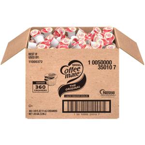 Nestle Coffee Mate Coffee Creamer, Original, Liquid Creamer Singles, Box of 360 Singles, Best By: MAR 2026
