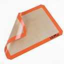 MMmat Silicone Baking Mat - Best German Silicone - Non Slip Silicone Baking Sheet, Non Stick Reusable Silicone Mats for Baking, Oven Liner, Counter Mat - 2 Quarter Sheets Baking Mat