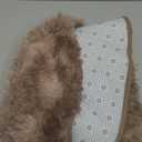 EVOIONOS Tie-Dye Coffee Round Rug for Bedroom, 4x4 Ft Fluffy Soft Circle Area Rugs for Living Room, Plush Shaggy Circular Carpet for Indoor Floor Bedside Kids Nursery, Home Decor Aesthetic