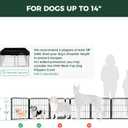 FXW Homeplus Unleashed Indoor Dog Playpen - Stress-Free and Safe Play, Heavy Duty 24 Inch 6 Panels Dog Pen for Puppy and Small Dogs, BlackPatented