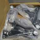10Pc Front Lower Control Arm Kit w/Ball Joint Fit For 08-17 Bu-ick Enclave, 09-17 Chevy Traverse, 07-16 GM-C Acadia, Outer Inner Tie Rod End, Sway Bar Link (# K621231 K750155 EV800572 ES800286)