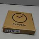 Silent Wall Clocks Battery Operated 8 Inch, Analog Wall Clock with Oversized Number Tempered Glass Clock Face, Black Quartz Non-Ticking Wall Clocks for Living Room Bedroom Kitchen Office (White)