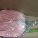 Ling's moment Artificial Anthurium Plants, 8pcs Shabby Blush Silk Filler Flower, Pink Faux Greenery Stems for DIY Wedding Bouquets Centerpieces Arrangements Bridal Shower Party Home Decorations