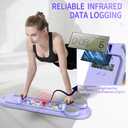 Pilates Board, Foldable Pilates Reformer Set for Home Workout with Timer, 6-in-1 Multifunctional Portable Reformer Pilates Machine at Home Pilates Equipment for Fitness, Exercise, Abs, Core Training