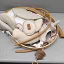 Baby Swings for Infants, Fasonbaby Bluetooth Infant Swing with Music Speaker with 3 Seat Positions, 5 Speeds and Remote Control - Portable Baby Swing for Indoor and Outdoor (Beige)