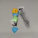 Caulking Tool 5 in 1 Silicone Caulking Grout Removal Sealant Finishing Tool with Grout Scraper, 6 Exchange Silicone Pads, Adhesive Residue Scraper Seam Repair Kit for Kitchen Bathroom (Green)