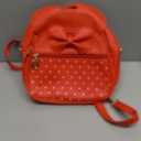 KL928 Girls Mini Backpack Bowknot Polka Dot Cute Small Daypacks Convertible Shoulder Bag Purse for Women