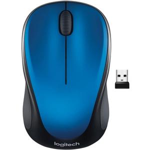 Logitech M317 Wireless Mouse, 2.4 GHz with USB Receiver, 1000 DPI Optical Tracking, 12 Month Battery, Compatible with PC, Mac, Laptop, Chromebook - Blue