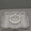 Divided Serving Tray with Lid and Handle - 4 Compartments Lightweight Snackle Box for Snack, Veggies, Fruits and Nuts