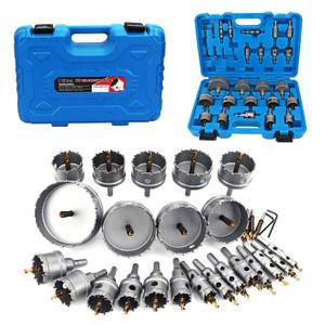 27PCS Hole Saw Kit with Drill Bits,33/64''to 3-15/16''Carbide Hole Saw Kit for Hard Metal, Alloy, Aluminum, Stainless Steel, Plastic, Iron