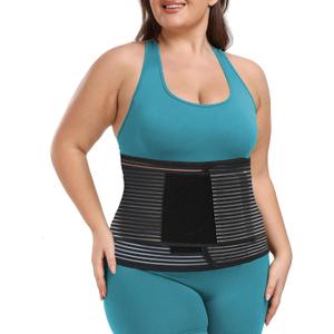 Abdominal Binder Post Surgery Plus Size | Postpartum Belly Band Wrap | Post C Section Belly Binder | Stomach Compression Hernia Belt For Men or Women Hernia Surgery, Natural Birth, Abdominal Injuries,Hysterectomy (4XL)