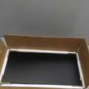 TUTOTAK Small Side Table, Narrow End Table, Skinny Sofa Table, Slim Nightstand, Couch Table, Living Room, Bed Room, Brown TB01BB062 (2-Tier 7.9"D x 15.8"W x 22.5"H)