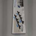 Stove Gap Covers, 2 Pack Stainless Steel Stove Gap Filler, Heat Resistant Oven Gap Filler Adjustable Length 13.8" to 27.5", Range Trim Kit Non-Slip Stove Guard Between Stove Top & Counter - Black