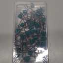 Sinker Slides Stainless Steel Fishing Line Clips with Dou Lock Snaps, 10/30/50pcs Fishing Sliders for Weight Floats Catfish Rig Connector Catfishing Tackle