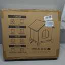 Rest-Eazzzy Cat House for Indoor and Outdoor Cats in Summer, Waterproof, Fully Insulated Shelter for Stray and Feral Cats, Great for Cat Houses for Outdoor and Cat Beds for Indoor Cats(Black, Medium)